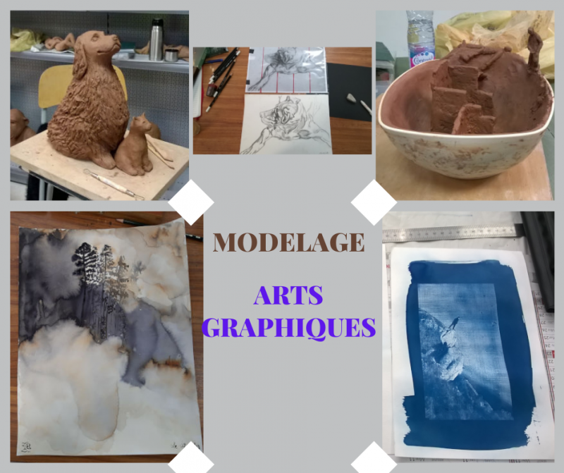 Pratique artistique pour tous: Modelage et arts graphiques